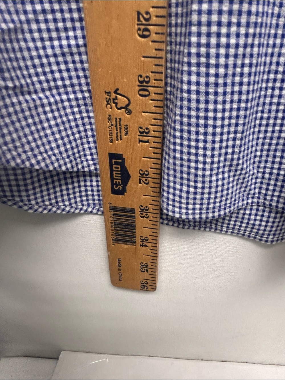 Ralph Lauren Short-Sleeve Button-Down Shirt - Blue Gingham XXL - Picture 7 of 9